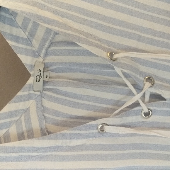 Rails Jeri Holland Stripe linen blend top - Picture 2 of 7